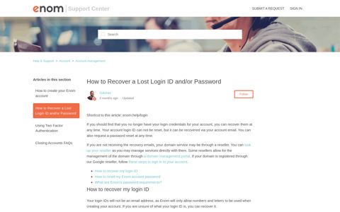 How to Recover a Lost Login ID and/or Password – Help ...