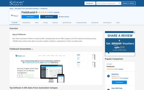 FieldAssist Pricing, Reviews, Features - Free Demo
