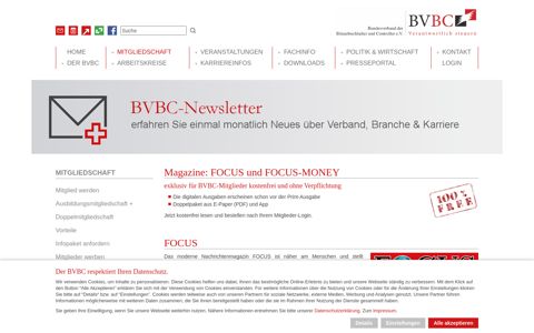 Magazine FOCUS und FOCUS-MONEY - BVBC