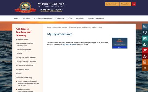 My.Keysschools.com - Monroe County School District