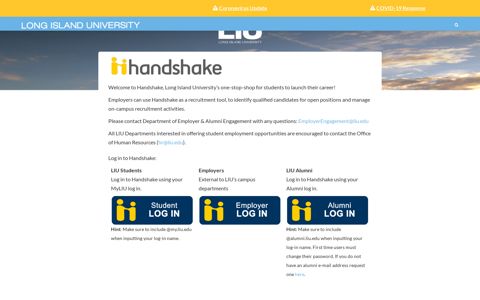 Handshake | Long Island University