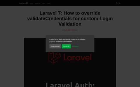 Laravel 7: Custom login validation – How to override ... - return2