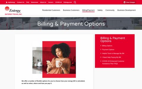 Billing & Payment Options | Entergy Texas | We Power Life