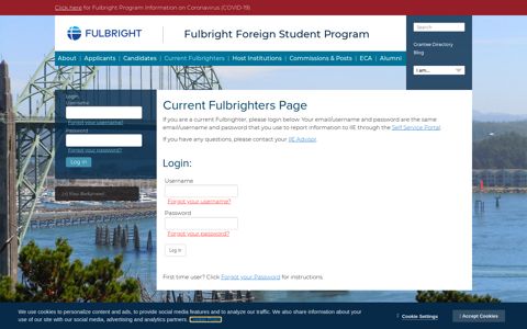 Current Fulbrighters - Fulbright Foreign Student Program