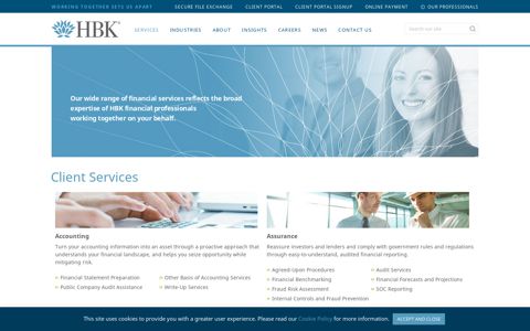 Client Services - HBK CPAs & Consultants
