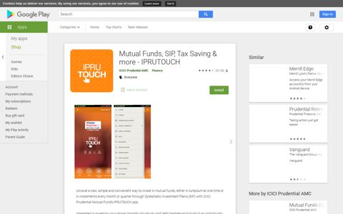 Mutual Funds, SIP, Tax Saving & more - IPRUTOUCH - Apps ...