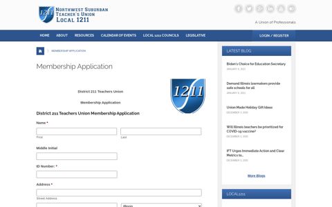Membership Application - Local1211 Councils