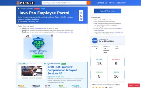 Invo Peo Employee Portal