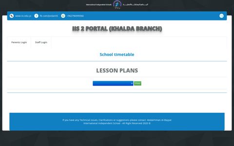 IIS 2 Portal - International Independent Schools