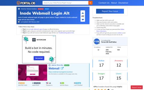 Inode Webmail Login Alt - Portal-DB.live