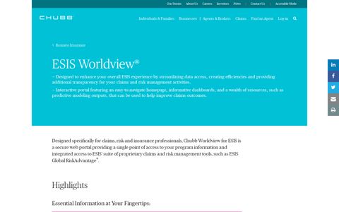 ESIS Worldview | Chubb