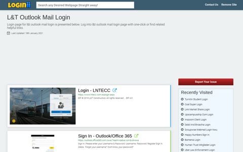 L&t Outlook Mail Login - Loginii.com