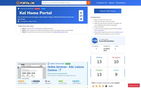 Kal Home Portal