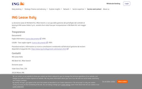 ING Lease Italy • ING - ING Wholesale Banking