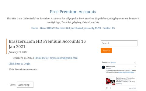 Brazzers.com HD Premium Accounts - Free Premium Accounts