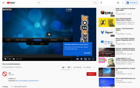 How to install Geexbox - YouTube