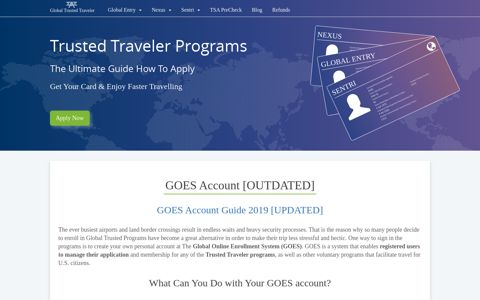 GOES Account | Global Online Enrollment System Guide ...