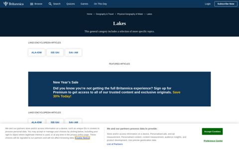 Lakes Portal | Britannica