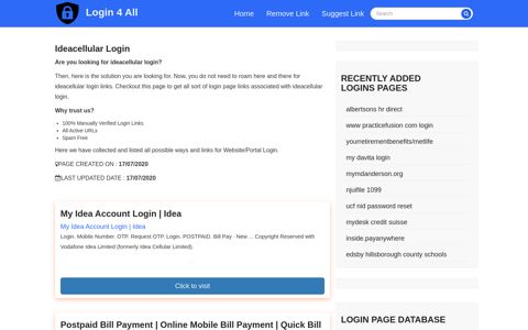 ideacellular login - Official Login Page [100% Verified]