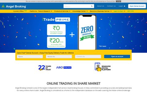 Angel Broking: Online Trading & Stock Broking in India