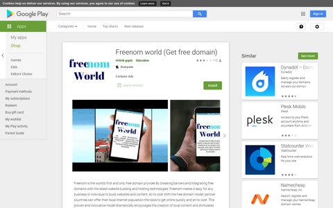 Freenom world (Get free domain) - Apps on Google Play