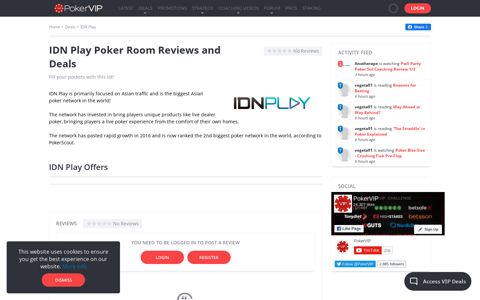 IDN Play - Online Poker Deals & Rakeback - PokerVIP