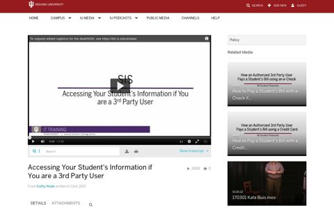 Accessing Your Student's Information if You are a 3rd Party User