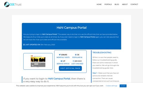 Hshl Campus Portal - Find Official Portal - CEE Trust