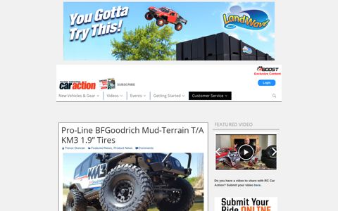 Pro-Line BFGoodrich Mud-Terrain T/A KM3 1.9” Tires - RC ...
