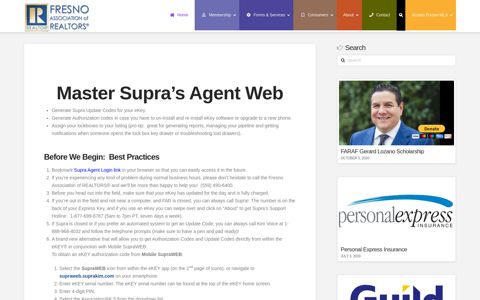 Supra Agent Login | Fresno Association of REALTORS