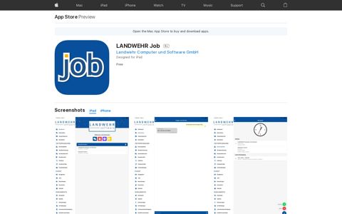 ‎LANDWEHR Job on the App Store
