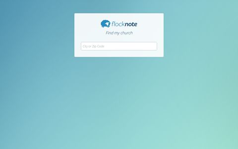 Find your church - Flocknote