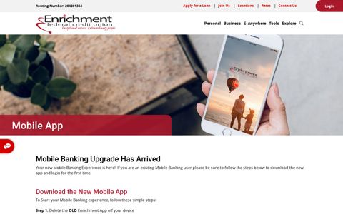 Mobile App › Enrichment Federal Credit Union