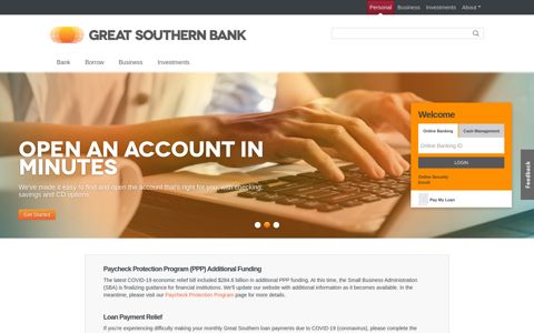 Great Southern Bank — Banking Services, Mortgage and Auto ...