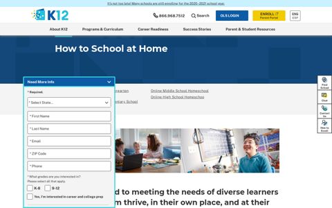 Online Homeschool Alternative Programs | K12 - K12.com