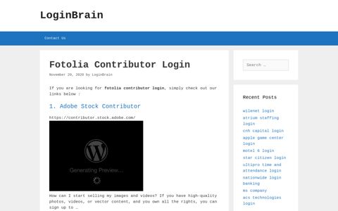 fotolia contributor login - LoginBrain