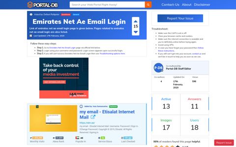Emirates Net Ae Email Login - Portal-DB.live