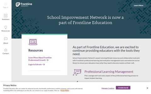 School Improvement Network | Frontline Education