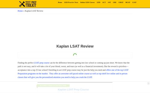 Kaplan LSAT Review - Test Prep Toolkit