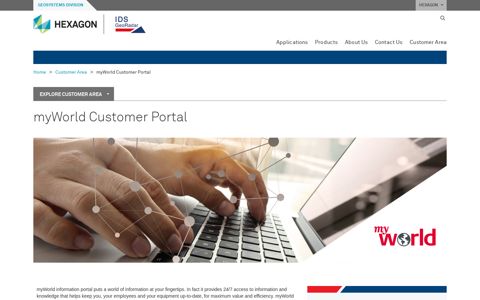 myWorld Customer Portal | IDS GeoRadar