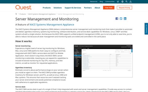 KACE Server Management & Monitoring Tools - Quest Software