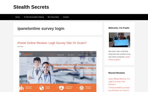ipanelonline survey login | Stealth Secrets