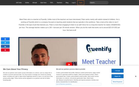 Teacher Peter Fluentify - OETJobs