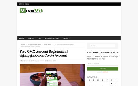 Free GMX Account Registration | signup.gmx.com Create ...