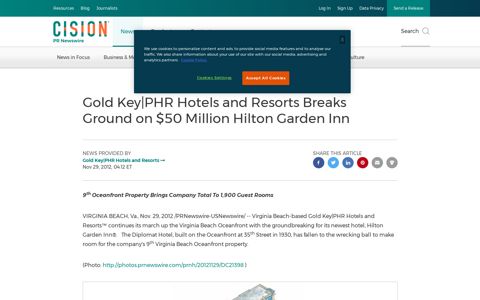 Gold Key|PHR Hotels and Resorts Breaks Ground on $50 ...