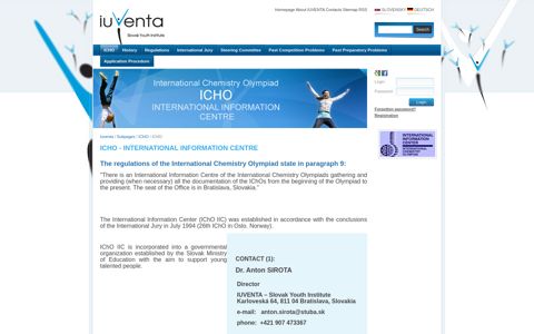 ICHO - INTERNATIONAL INFORMATION CENTRE - Iuventa