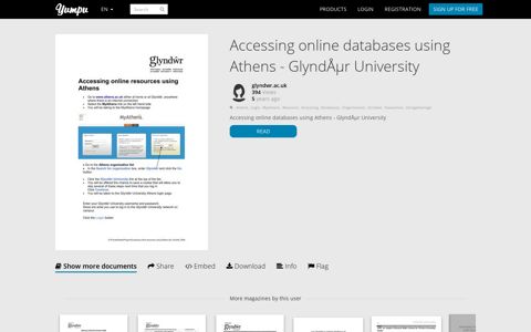 Accessing online databases using Athens - GlyndÅµr University