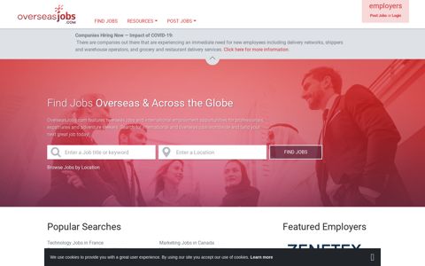 Find Overseas Jobs and Employment, International Careers ...