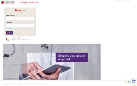 LexisNexis® - Verify Health Care Portal Login