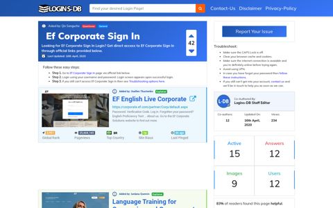 Ef Corporate Sign In - Logins-DB